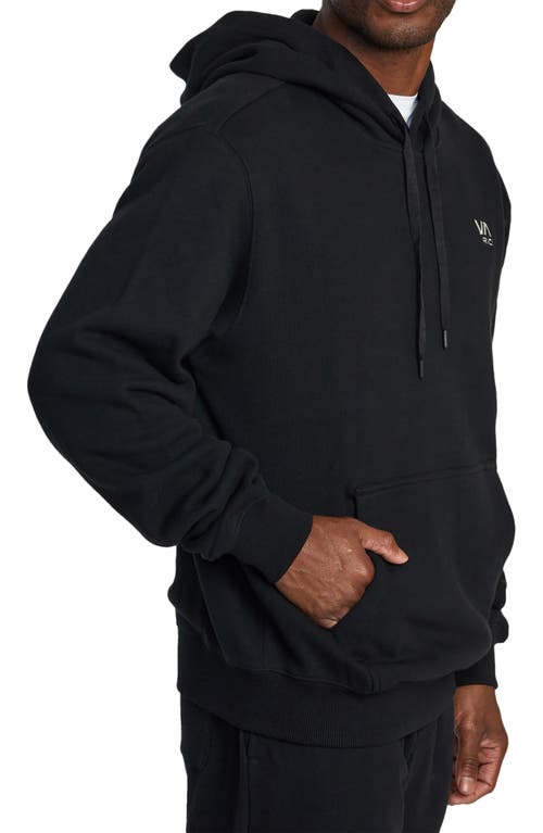 Shop Rvca Essential Pullover Hoodie In Black