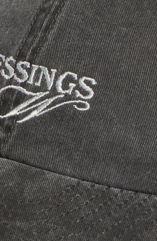 Paloma Wool Blessed Logo Cotton Adjustable Baseball Cap In Grey