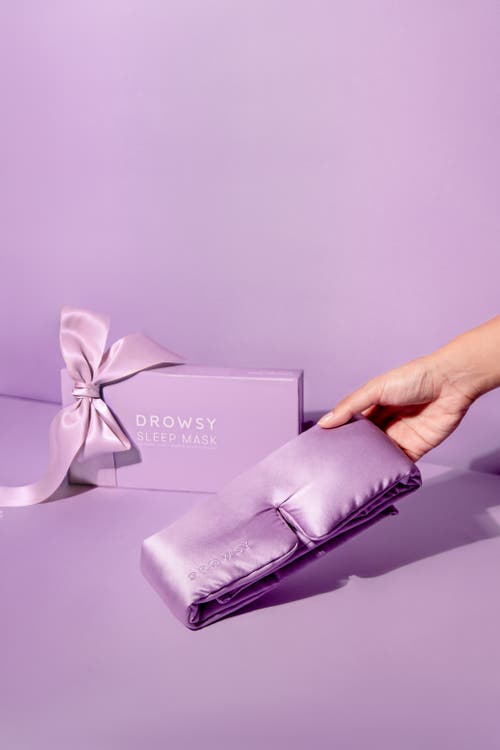 Drowsy Sleep Co . Silk Sleep Mask In Lavender Haze