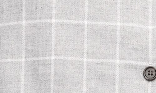 Eberjey Flannel Long Pj Set In Winter Check Heather Grey In Wintercheck Heather Grey