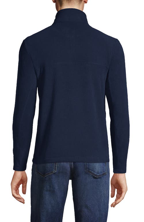 Shop Lands' End Anyweather Fleece Quarter Zip Pullover In Radiant Navy