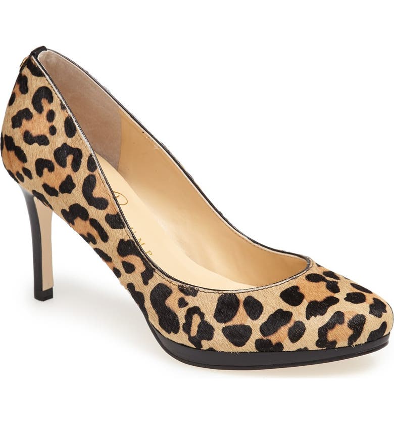 IVANKA TRUMP 'Sophia' Calf Hair Platform Pump, Main, color, LEOPARD
