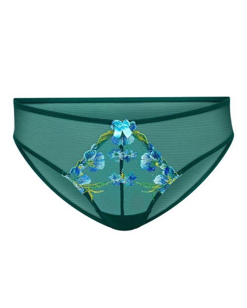 Shop Adore Me Daphne Bikini Panties In Floral Green