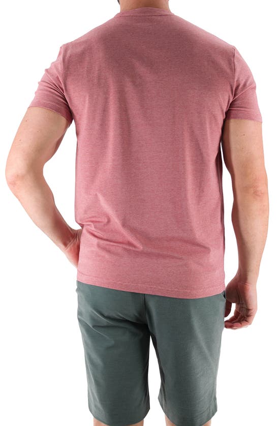 Devil-dog Dungarees Feeder Stripe T-shirt In Melange Withered Rose