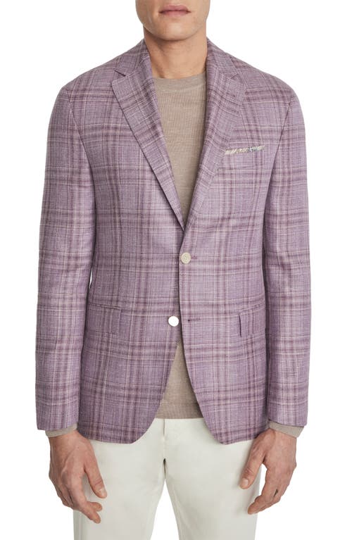 Midland Plaid Wool Blend Sport Coat in Lavender