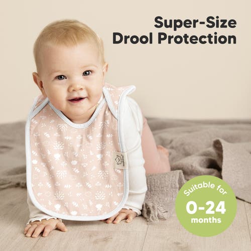 Keababies 8-pack Hallo Drool Bibs In Fleur