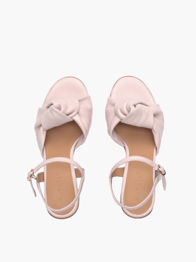 Maguire Noto Block-heel Knotted Sandals Women In Blush