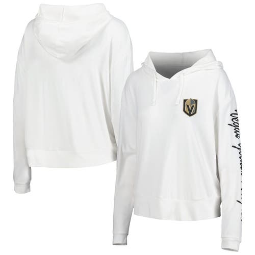 Women's Concepts Sport Cream Vegas Golden Knights Accord Hacci Long Sleeve Hoodie T-Shirt in White