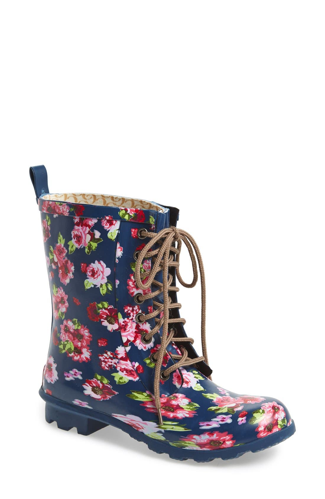 chooka floral rain boots