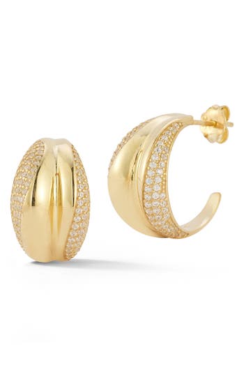 Chloe & Madison Chloe And Madison Bold Hoop Earrings In Gold