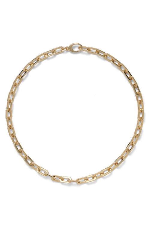 Shop Lady Grey Octagon Chain Necklace In Gold