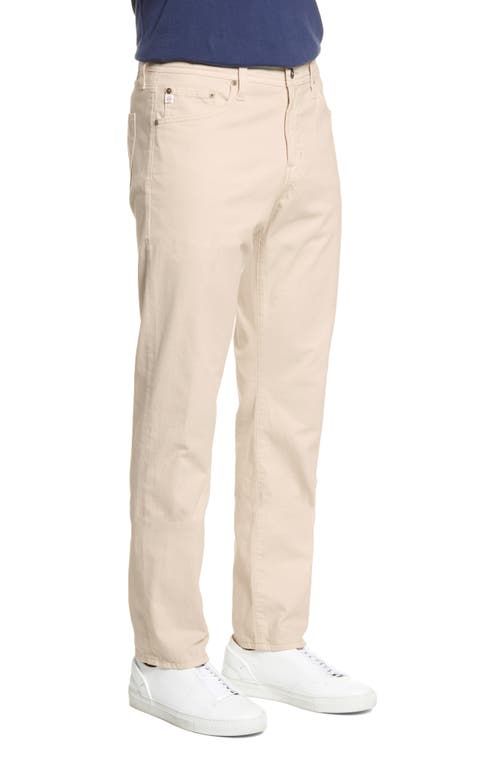 Ag Everett Sud Print Slim Straight Leg Pants In Howe Ivory Dust