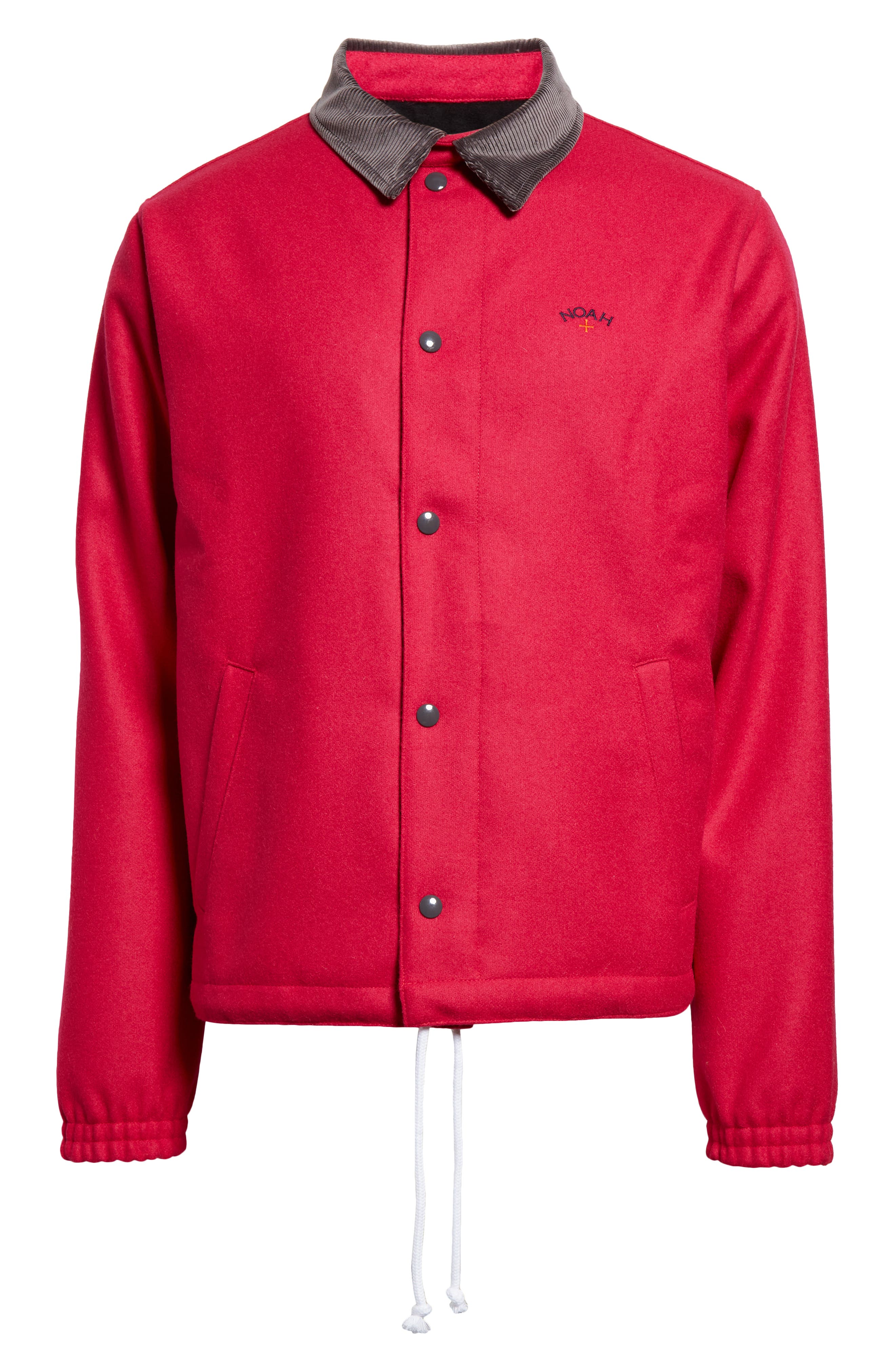 Noah Campus Wool Jacket in Raspberry | Smart Closet