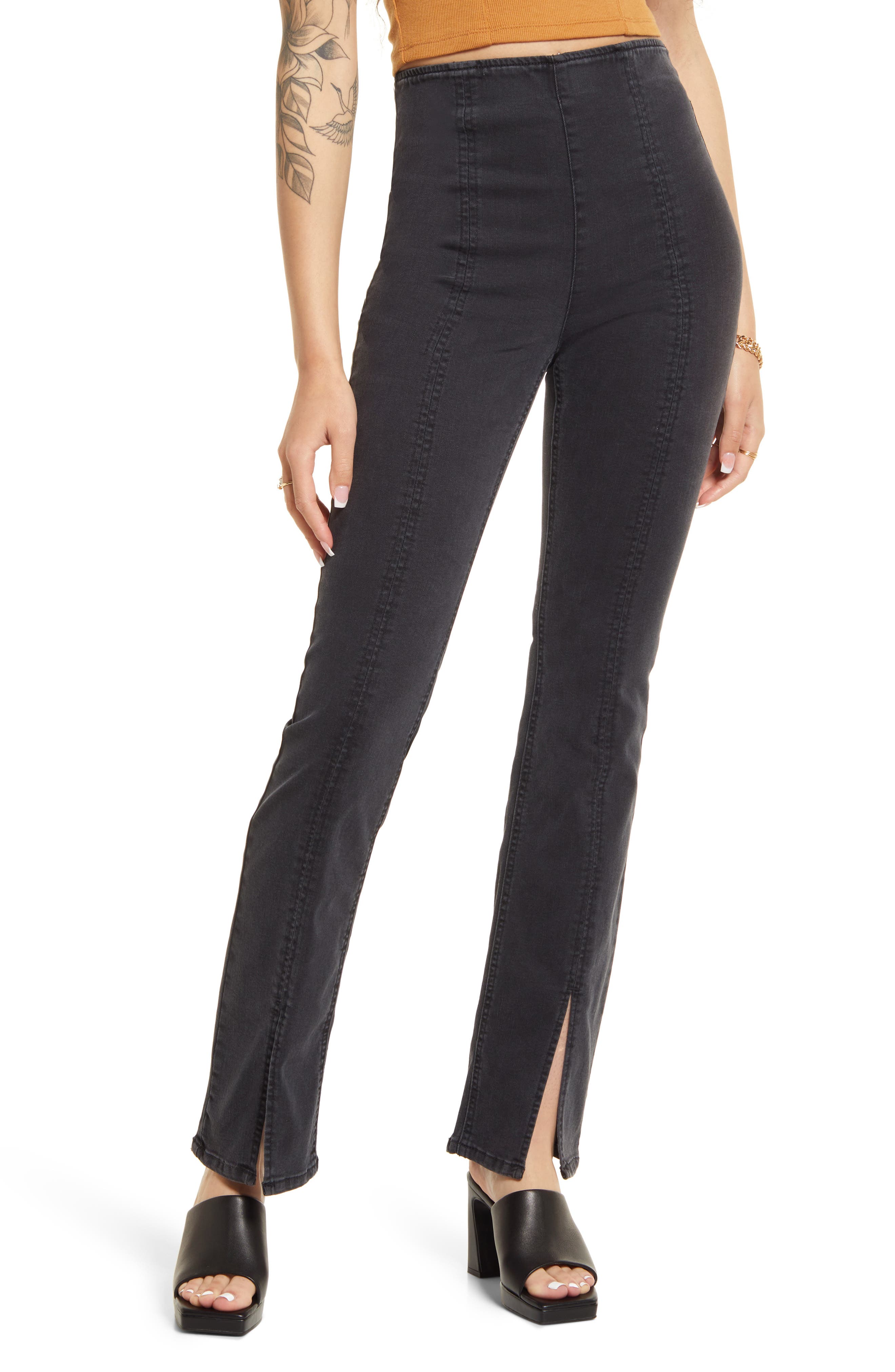 BP. Women's Split Hem Flare Jeans 