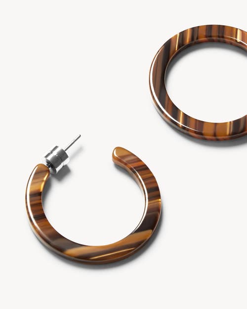 Machete Mini Hoops In Tiger's Eye