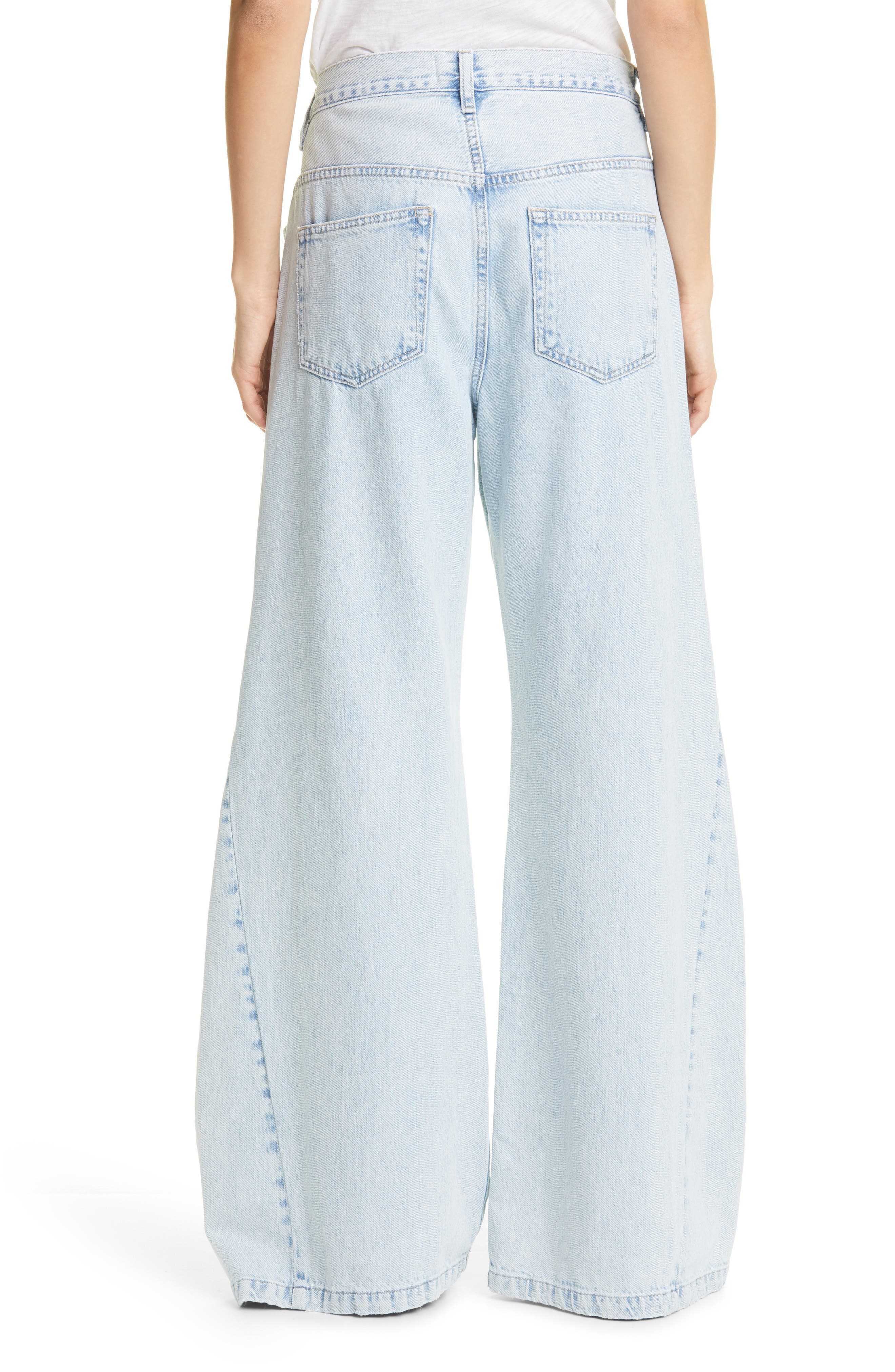 frame wide leg pants