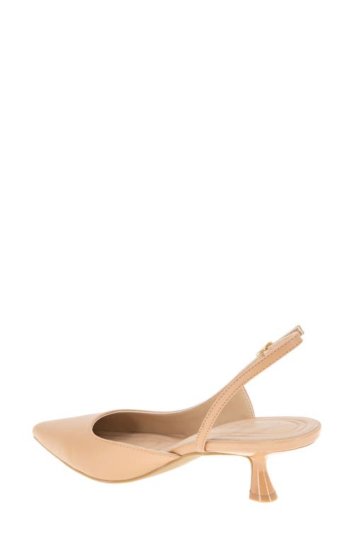 Shop Bcbgeneration Kittie Slingback Kitten Heel Pump In Tan