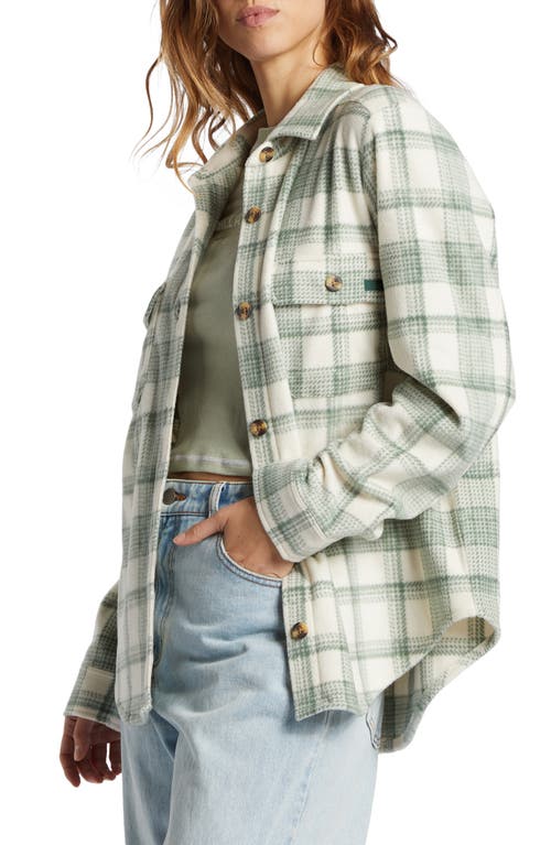Billabong Forge Fleece Shirt Jacket In Tree Hugger