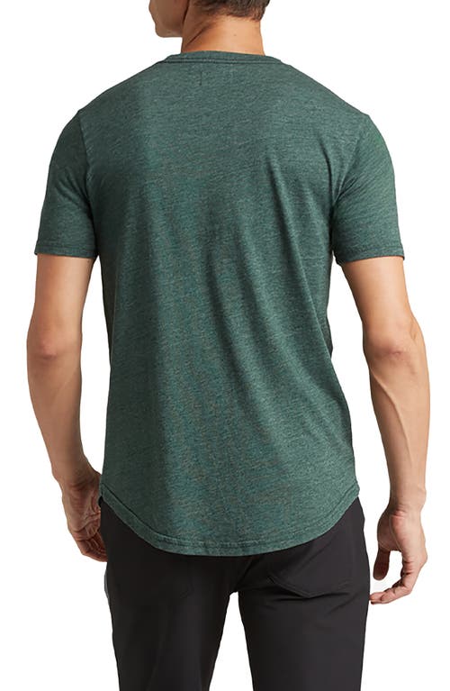 Shop Goodlife Scallop Crewneck T-shirt In Evergreen