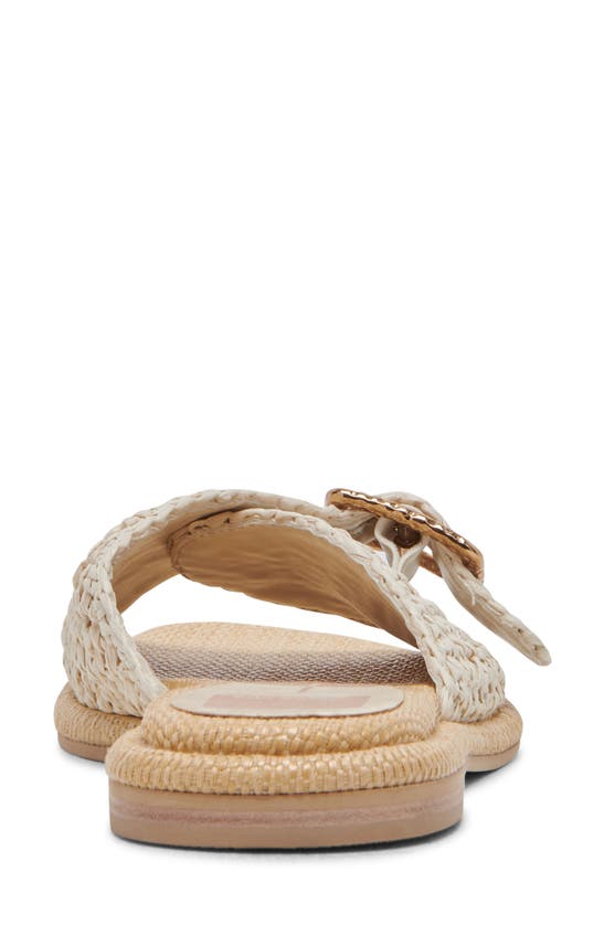 Shop Dolce Vita Alonzo Raffia Slide Sandal In Ivory Raffia