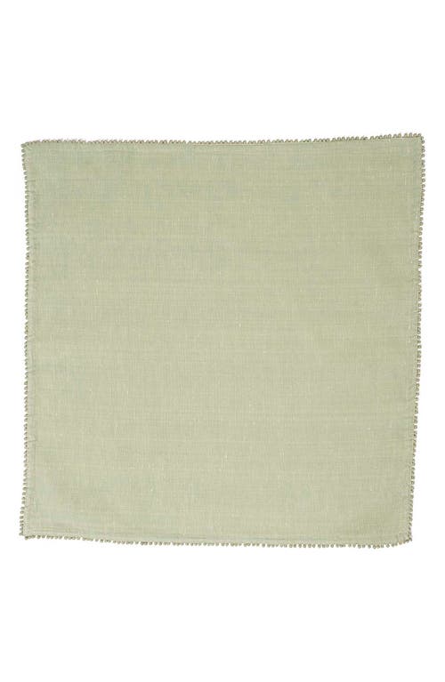 Juliska Berry Trim Blush Napkin, Set Of 4 In Watercress