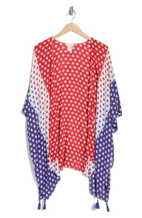 Shop Collection Xiix Star Tassel Topper In Red/white/blue