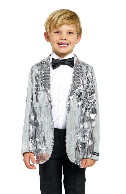 Opposuits Kids' Sequin Sport Coat In Silver