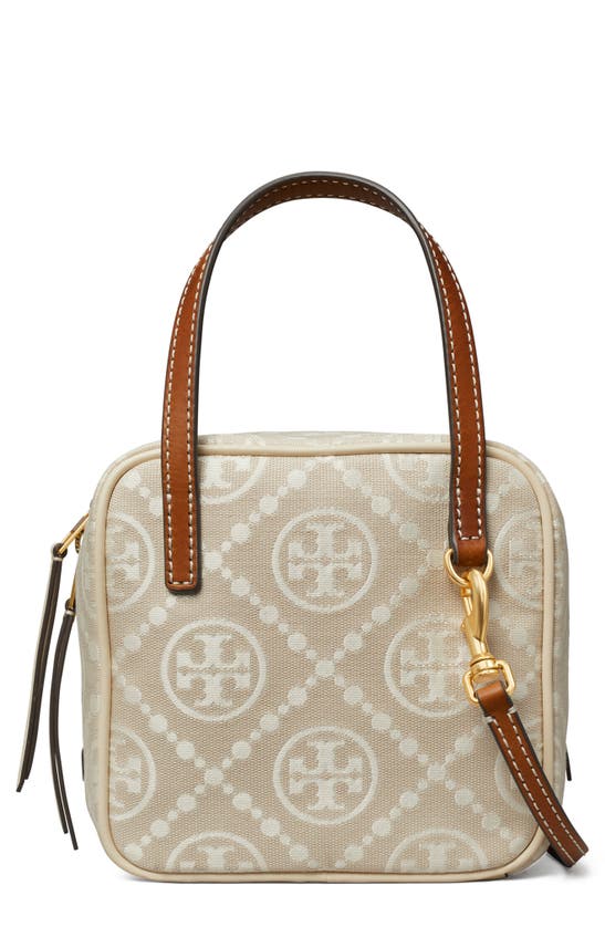 Tory Burch T Monogram Jacquard Cube In New Ivory