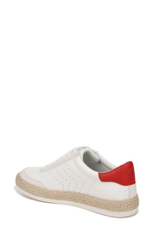 Shop Dr. Scholl's Madison Slip-on Sneaker In White/red