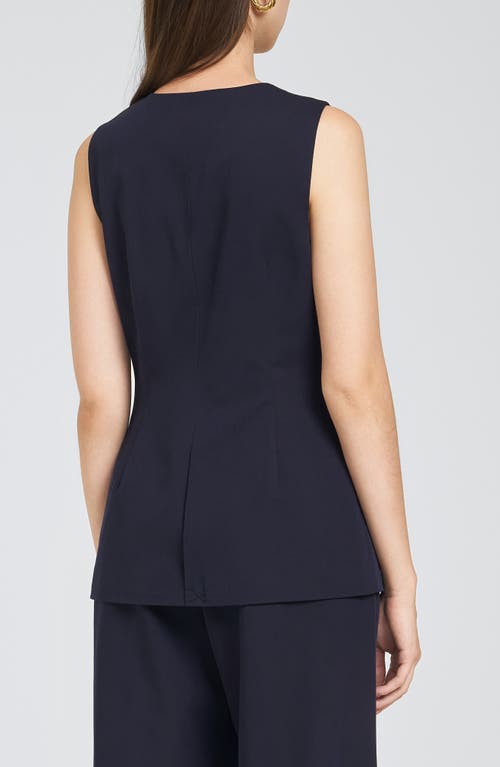 Shop Wayf James Vest In Navy