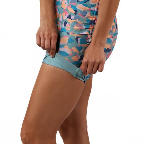 Uv Skinz Reversible Active Swim Shorts In California Poppies/river