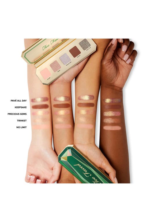 Too Faced Precious Gems Mini Eye Shadow Palette In Precious Gems