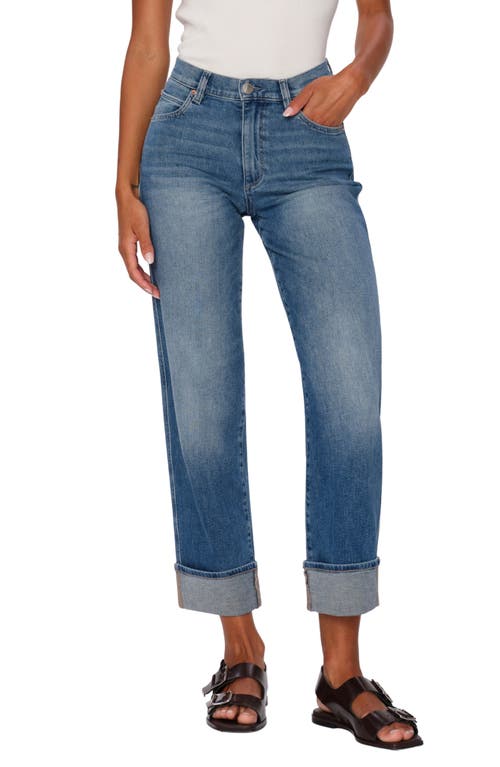 DL1961 Thea Relaxed Tapered Boyfriend Jeans in Wythe Cuffed Vintage 