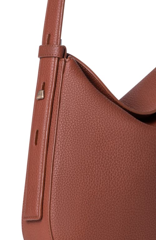 AKRIS AKRIS LITTLE ANNA LEATHER HOBO BAG