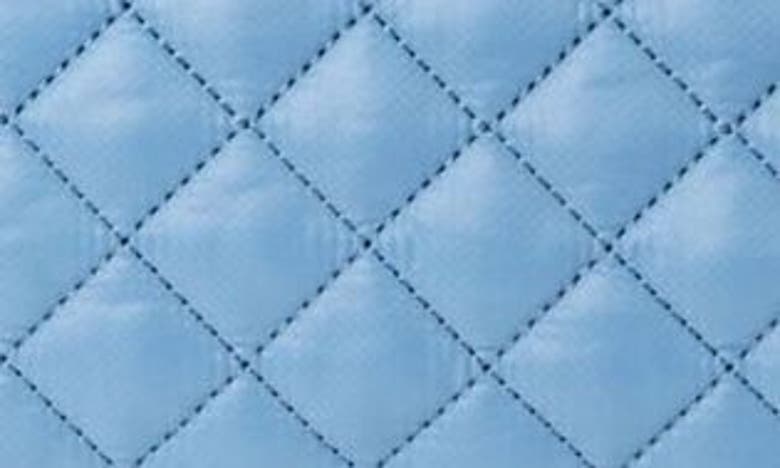 Shop Mz Wallace Morgan Quilted Nylon Duffle Bag In Medium Blue