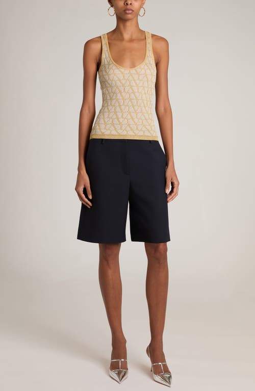 Valentino Iconographic Canvas Sleeveless Top In Oro
