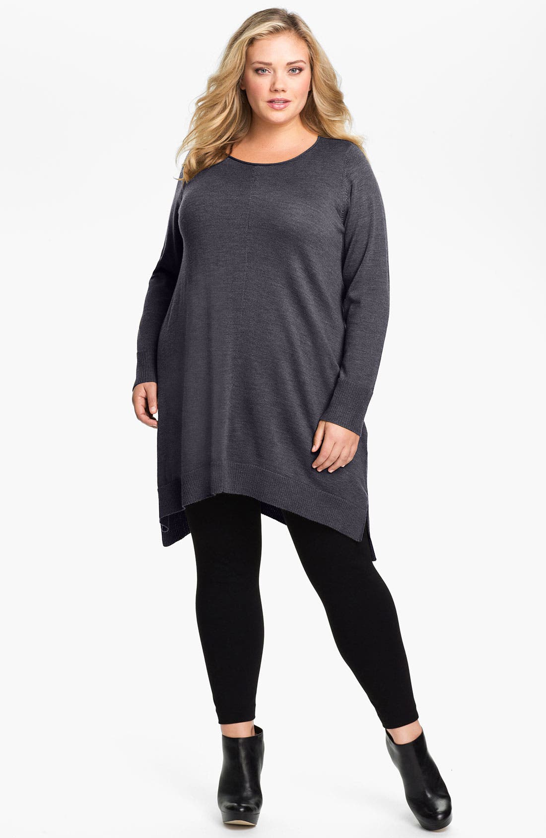 Eileen Fisher Merino Wool Layering Dress (Plus Size) Nordstrom