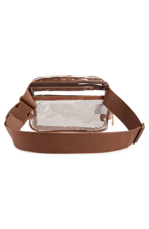 Shop Bp. Clear Stadium Belt Bag In Brown