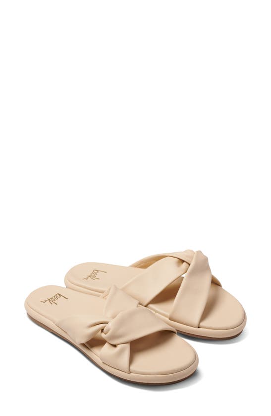 Shop Beek Piculet Slide Sandal In Macadamia