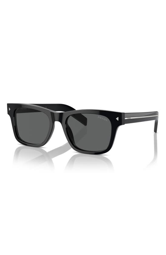 Prada Pantos Acetate Sunglasses With Unique Temple Design In Black