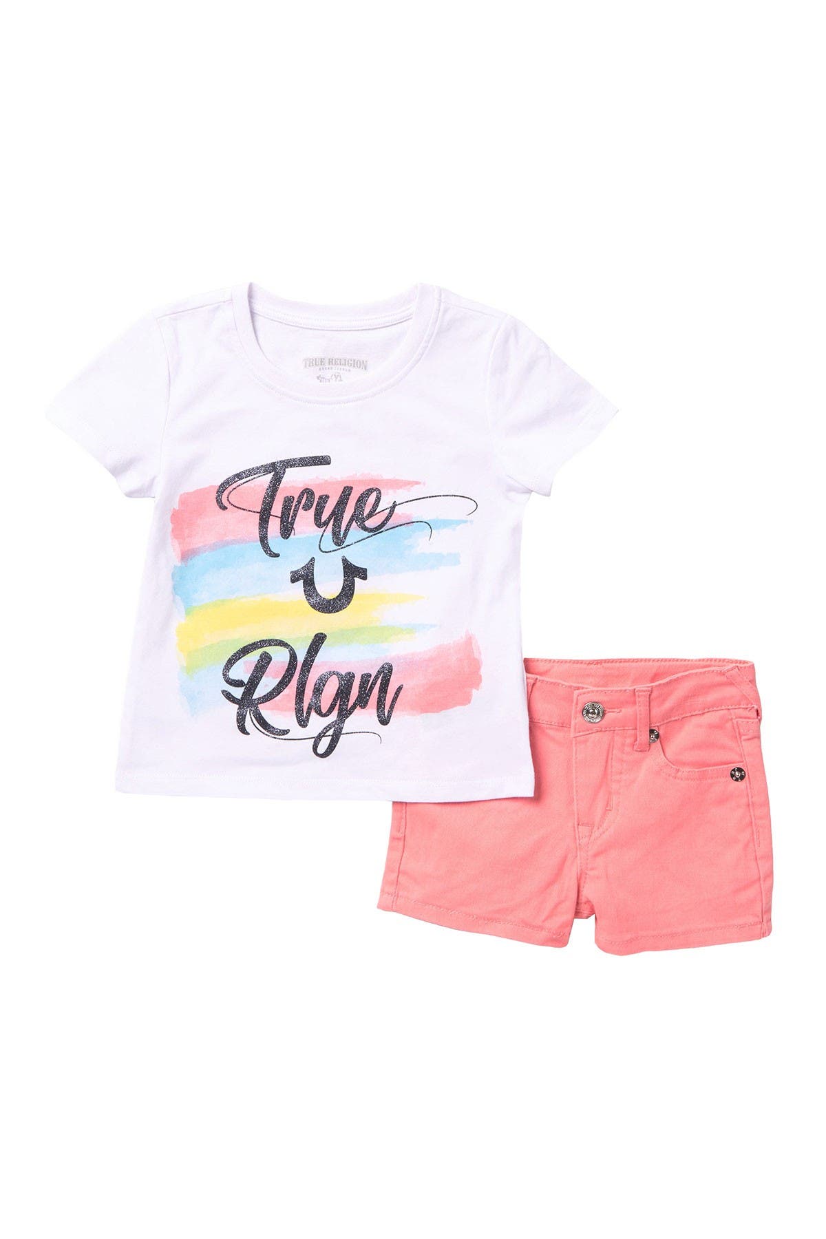 white and orange true religion shirt