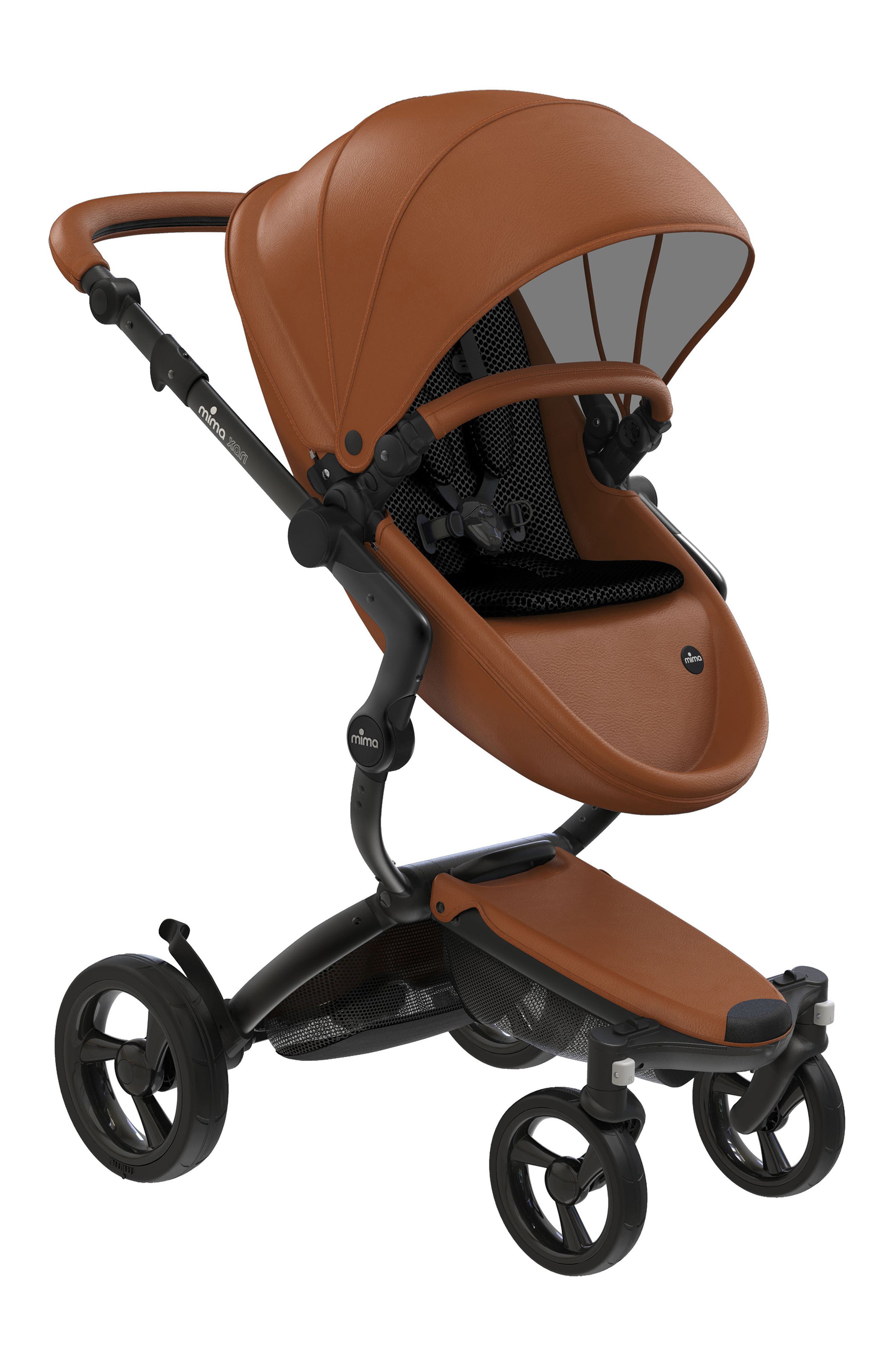 brown stroller