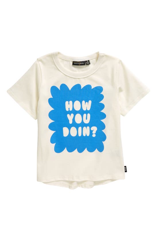 Shop Rock Your Baby Kids' How You Doin Graphic T-shirt In Cream