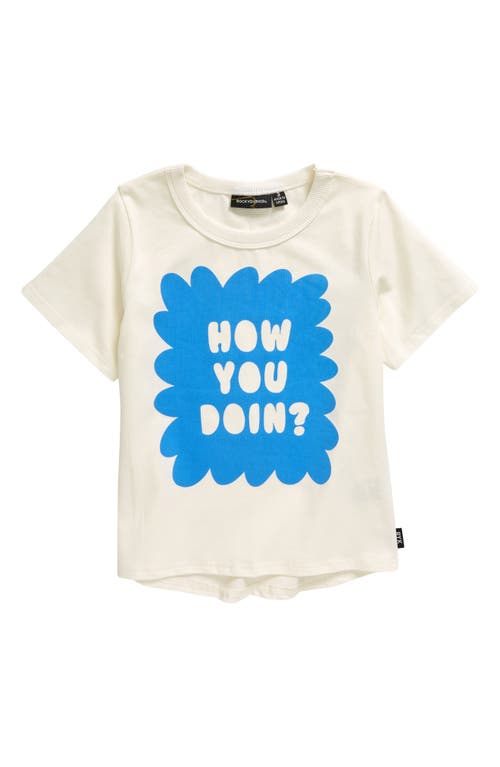 Rock Your Baby Kids' How You Doin Graphic T-Shirt Cream at Nordstrom,
