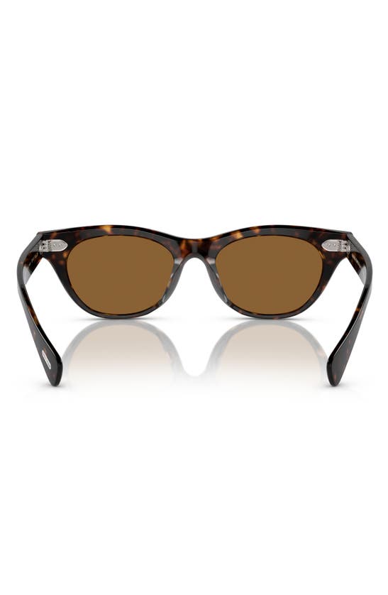 Oliver Peoples Avelin 52mm Butterfly Sunglasses In Shiny Black