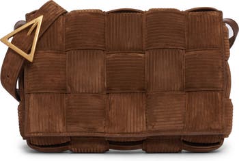 BOTTEGA VENETA Padded Cassette Leather Crossbody Bags Caramel