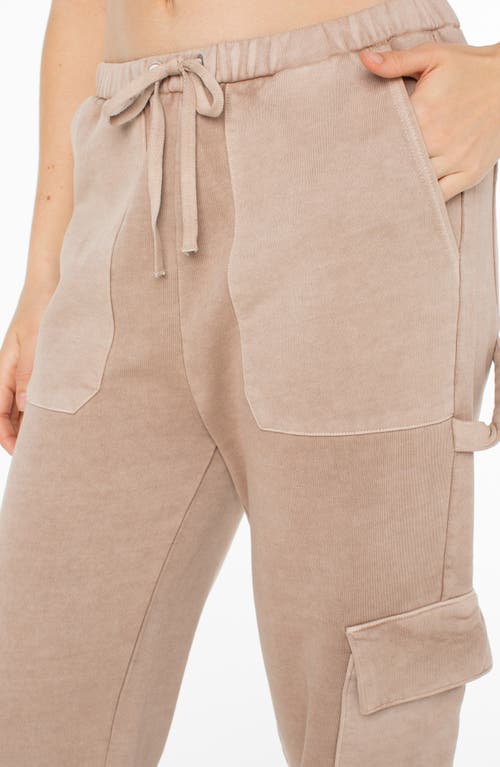 Roxy Double Up Cargo Joggers In Warm Taupe