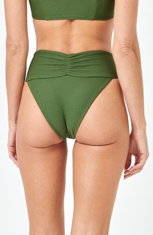 L*SPACE LSPACE BARDOT RIBBED BIKINI BOTTOMS 