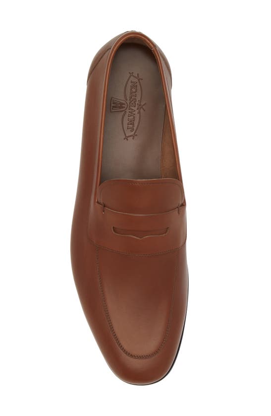 Shop Jm Weston Woogie Apron Toe Loafer In Tan