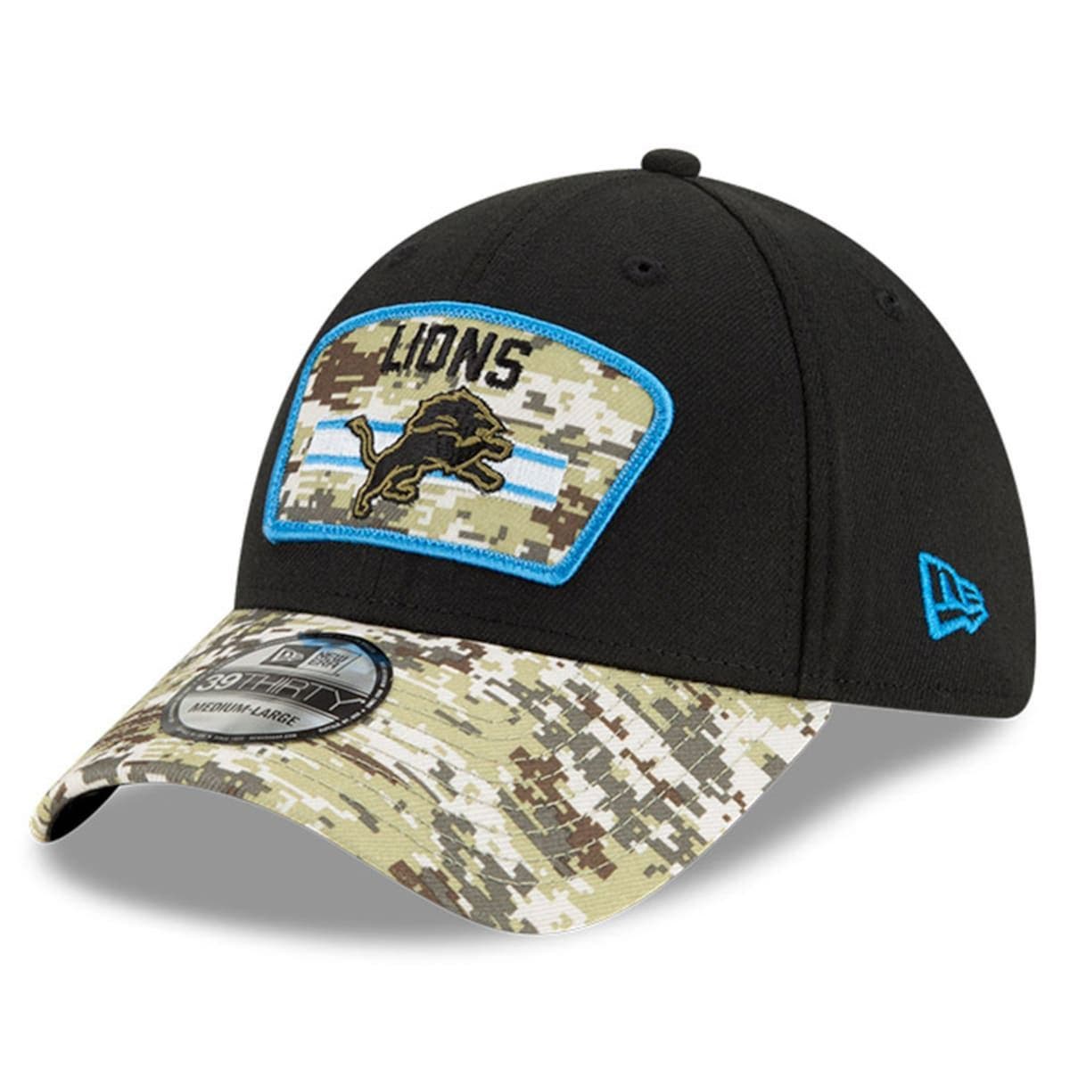 Black/Camo Detroit Lions 2021 Salute 